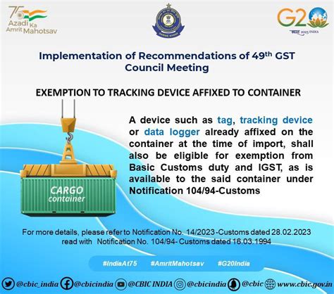 Chennai Customs On Twitter Rt Cbic India Implementation Of