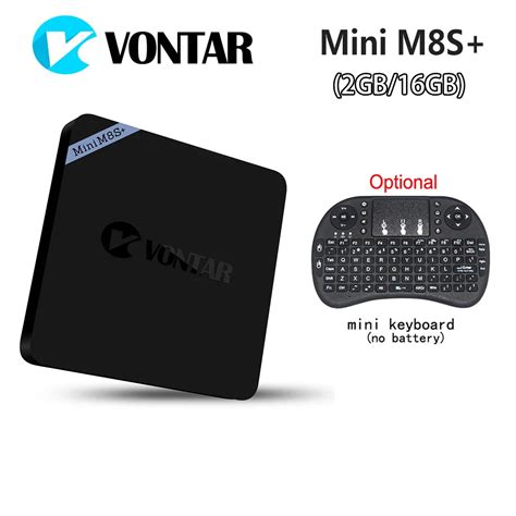 Mini M8S plus 2GB/8GB 2GB/16GB Amlogic S905X Android 6.0 TV Box 2.4G ...