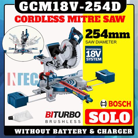 Bosch Gcm V D Solo Professional Cordless Mitre Saw Biturbo