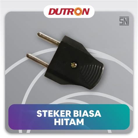 Jual Steker Gepeng Dutron Steker Biasa Gepeng Dutron Putih Hitam DV SBA