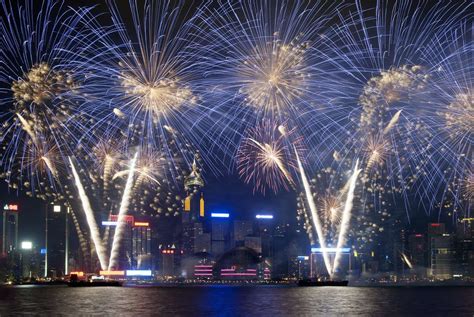 New Year’s fireworks in Hong Kong (China) - ePuzzle photo puzzle