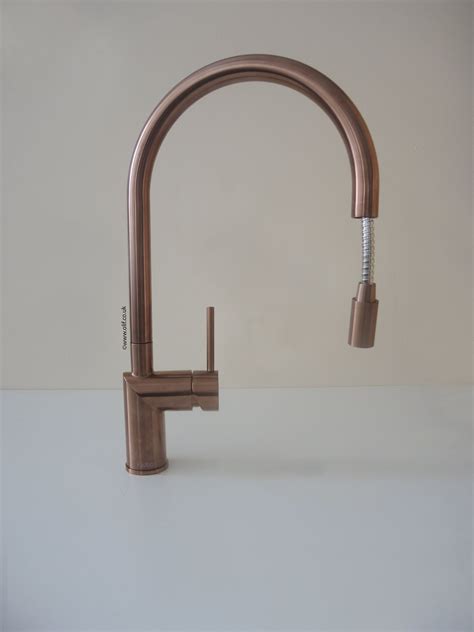 Nivito Rh 150 Ex Brushed Copper Pull Out Kitchen Mixer Tap Kitchen Mixer Taps Kitchen Mixer