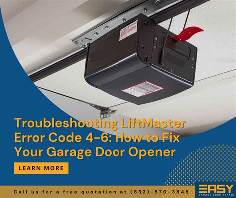 Troubleshooting Liftmaster Error Code Easy Garage Door Repair