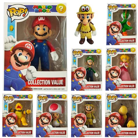 Funko Pop Figuras De Acci N De Super Mario Bros Modelos De Pvc De Luigi