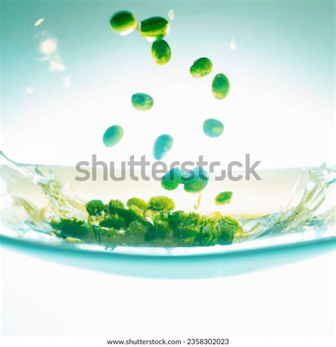 Water Action Photo Edamame Dish AI Generated Image 2358302023