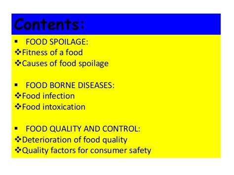 Factors That Cause Food Spoilage