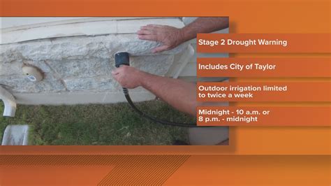 New Water Restrictions In Effect For Parts Of Williamson County Kvue