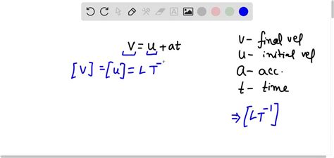 SOLVED Check The Dimensional Correctness Of A Given Physical Equation