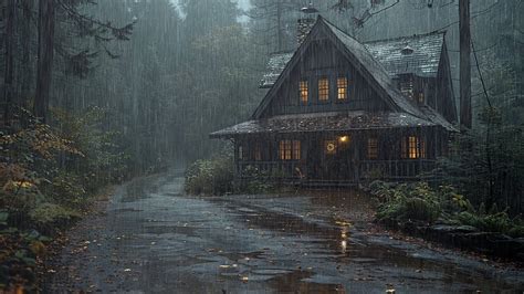 Beat Insomnia And Sleep Deeply With Heavy Rain In The Forest Natural