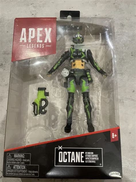 APEX LEGENDS OCTANE Green 6 Inch Action Figure High Articulation Jakks