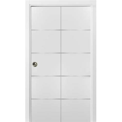 Sartodoors In X In Flush Solid Wood White Finished Wood