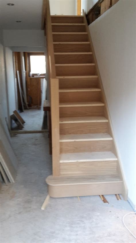 Ash staircase with volute - Bartlett Joinery And Carpentry