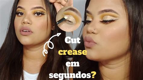 Maquiagem Cut Crease Mais FÁcil De Fazer Passo A Passo Youtube