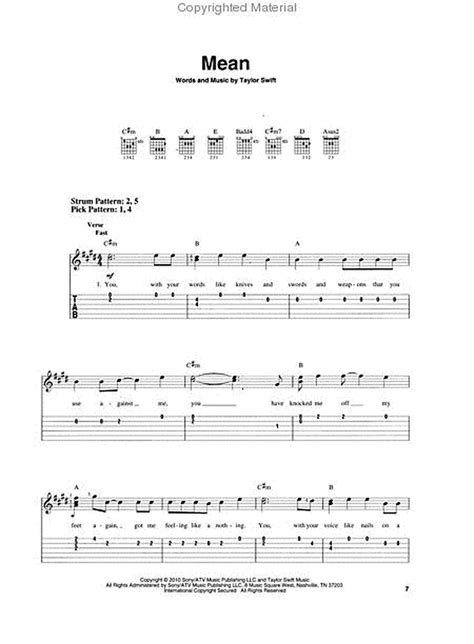 Taylor Swift Speak Now By Taylor Swift Electric Guitar Sheet