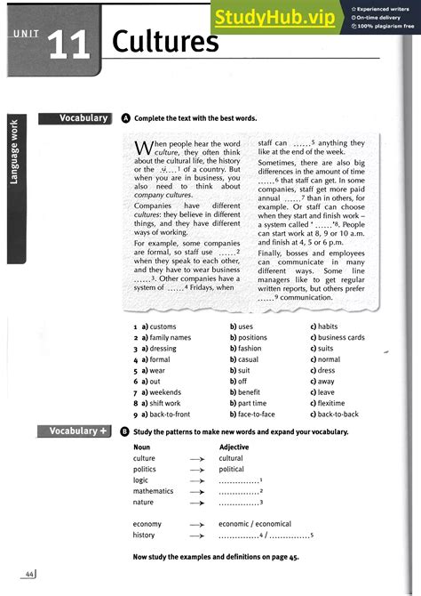 Market Leader Pre Intermediate 3rd Answer Key Shokoy 10