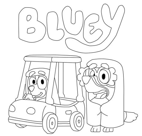 Coloriage Bluey à imprimer sur ColoriageEnfant