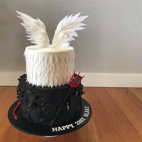 Pin On Heaven And Hell Cakes