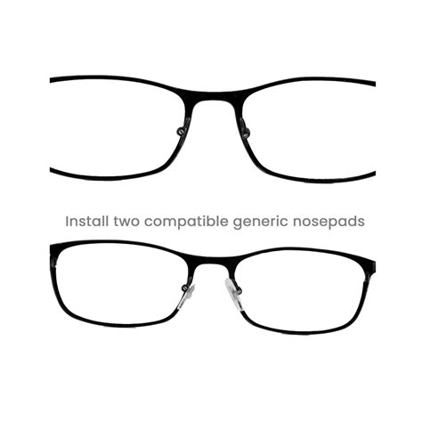 2 Plastic Nose Pads Installation - Eyeglass Repair USA