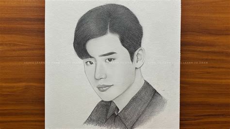 Ho To Draw Lee Jong Suk Pencil Sketch Tutorials Easy Drawing