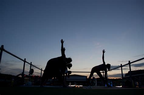 Rooftop yoga