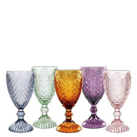 Carousel Goblet Collection For Rent From Delicate Dishes — Delicate Dishes Llc