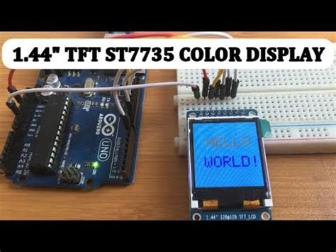 Using The St Color Tft Dispaly With Arduino Youtube