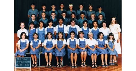 School Photo 1980s Feilding Intermediate School Feilding Mad