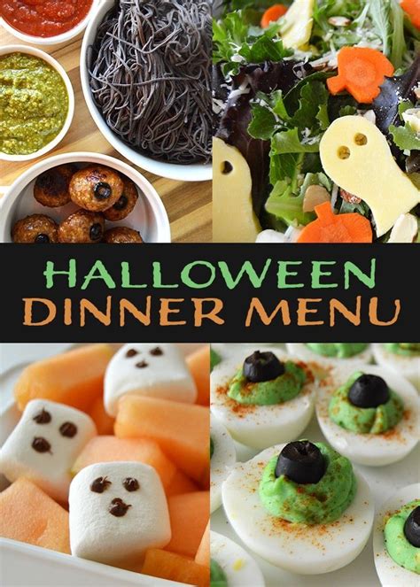 Spooky Halloween Dinner Menu Ideas The Diy Lighthouse Halloween Menu Halloween Food For