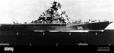 Starboard Beam View Of The Soviet Kiev Class Guided Missile Vstol