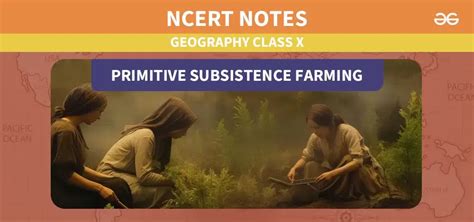 Primitive Subsistence Farming| Class10 Geogaphy Notes