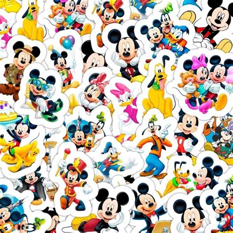 Stickers Mickey Mouse Y Sus Amigos 24 Stickers Autoadhesivos