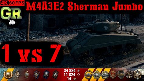 World Of Tanks M4a3e2 Sherman Jumbo Replay 8 Kills 2k Dmg Patch 1 4 1