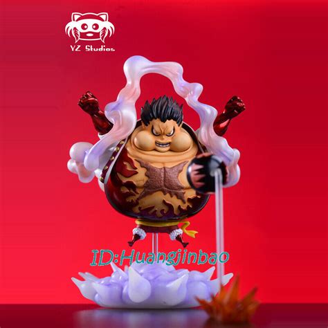 One Piece Monkey D Luffy Fat Gear Fourth Statue Painted Resin Figure YZ ...