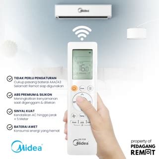 Jual Remote AC Midea Inverter Xtreme Save MSIAF RG10A BGEF Remot AC