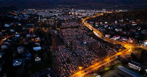 Sanok Cmentarz Centralny Z Lotu Ptaka Zdjecia Portal Esanok Pl