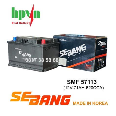 BÌNH ẮC QUY SEBANG SMF 57113 12V 71AH