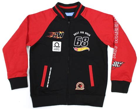 Ripley CASACA NIÑO HOT WHEELS NEGRO BOMBER HWS