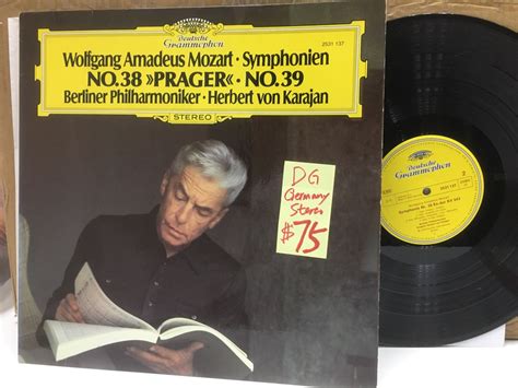 LP Classical Karajan Mozart Symphonies No 38 39 DG German