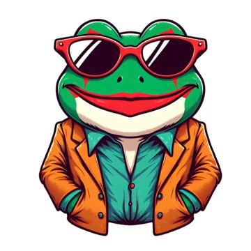 Funny Frog With Sunglass On The White Background, Funny, Frog, Sunglass PNG Transparent Image ...