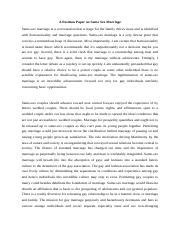 Pro For Same Sex Marriage Docx A Position Paper On Same Sex Marriage