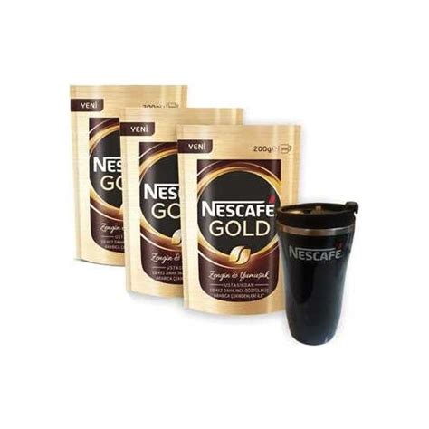 Set 3 Paket Nescafe Gold Eko Paket 200gr Thermomug Hediyeli Fiyatı