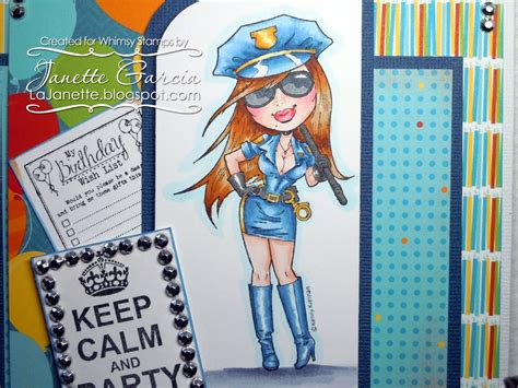 Cosas De La Janette Hot Fuzz Whimsy Stamps April Rubber Sneak Peak