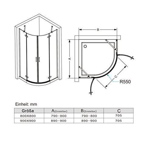 X X Cm Duschkabine Runddusche Duschabtrennung Faltt R