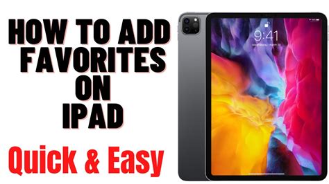 How To Add Favorites On Ipad 2024how To Add Favorites In Safari Ipad