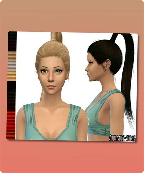 Newsea J179 Whipping Retexture By Atomic Sims Sims 4 Hairstyle Cc In 2024 Hair Styles Sims