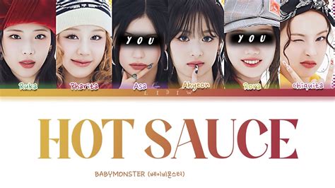 BABYMONSTER HOT SAUCE But You Are Asa Rora Color Coded Lyrics Karaoke YouTube