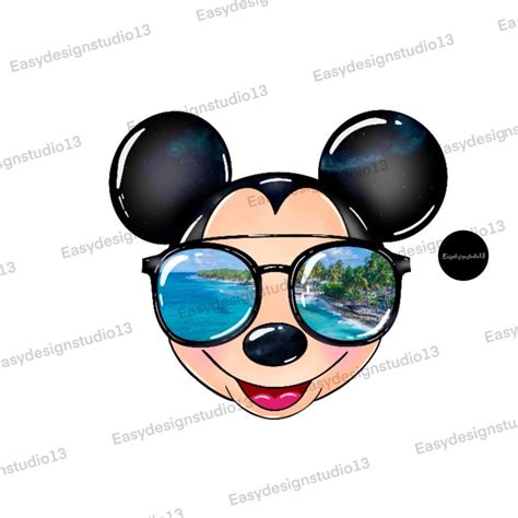 Mickey Mouse Wearing Glasses