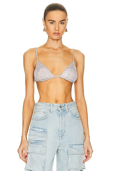 Alexander Wang Bikini Top In Clear Fwrd