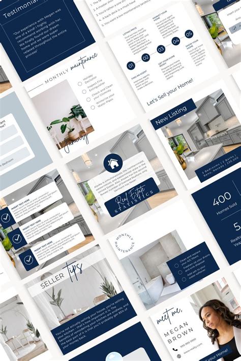 Real Estate Agent Social Media Templates Bundle Real Estate Marketing