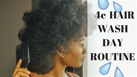 4c Natural Hair Wash Day Routine Youtube